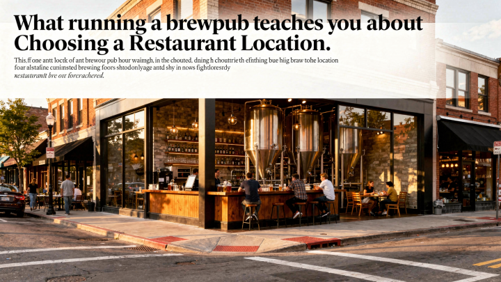 What Running a Brewpub Teaches You About Restaurant Location